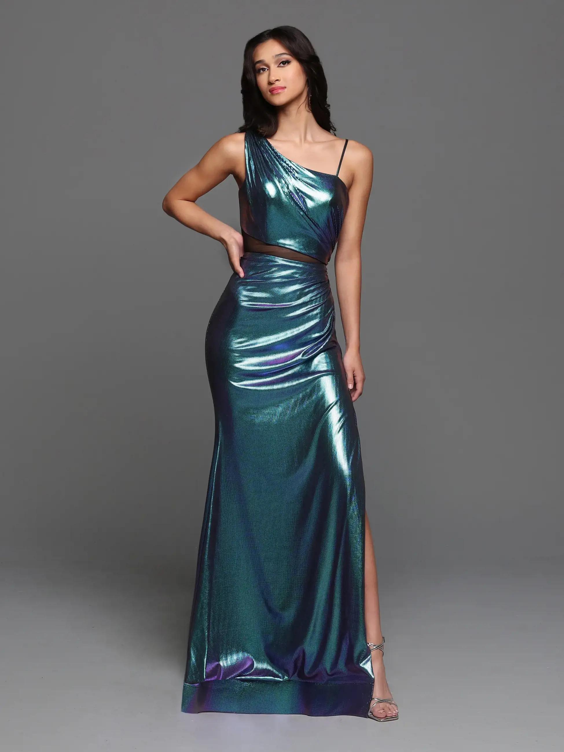 Model wearing a gown by Sparkle Prom
